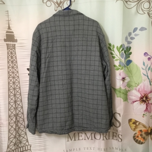 HAWX MEN'S LIGHT & DARK GRAY PLAID SHERPA LINED WORK INSULATED JACKET ~ XL - Picture 10 of 10